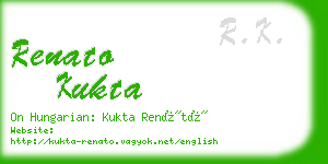 renato kukta business card